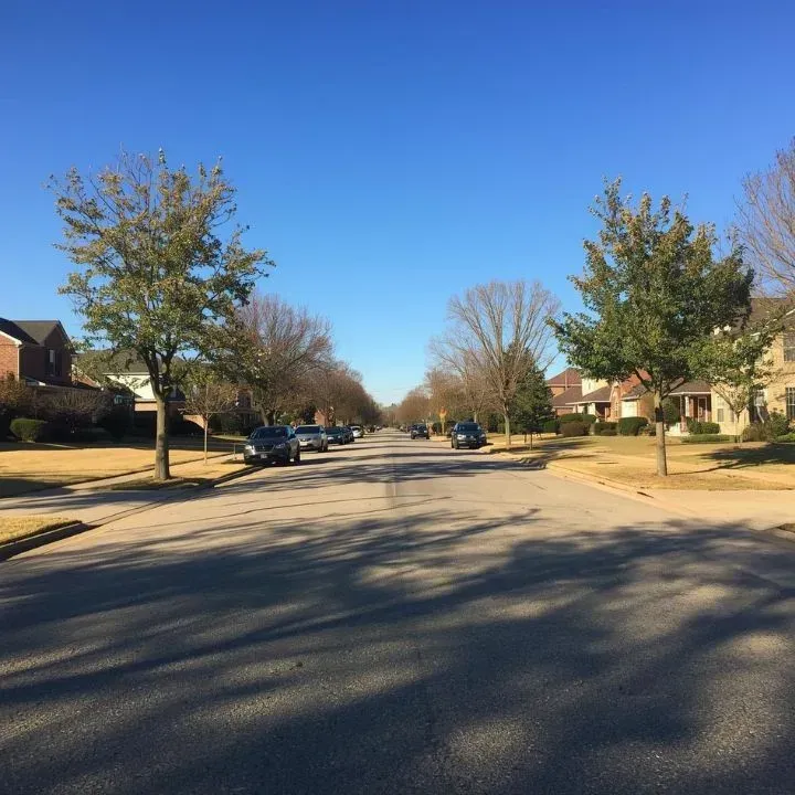 Residential street in Huntsville Alabama where private investigator surveillance may occur