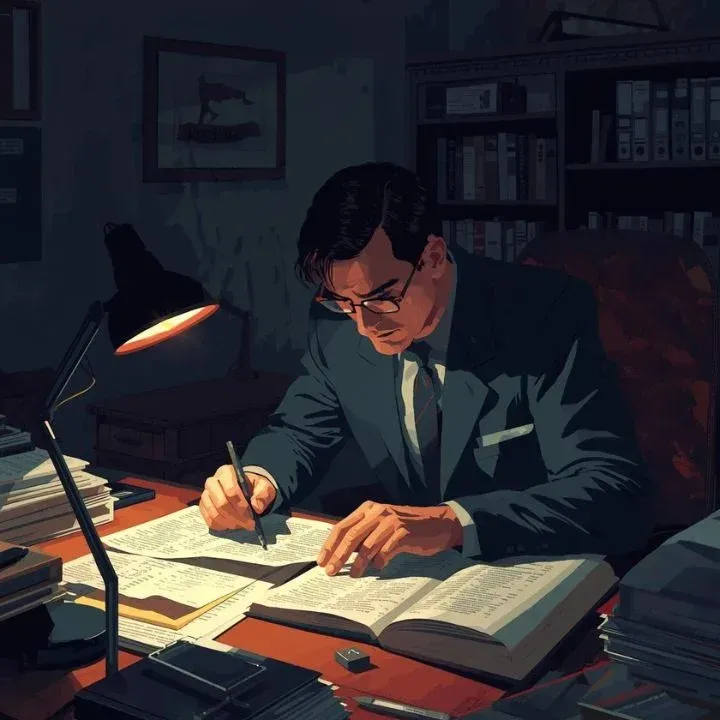 Private investigator Franklin TN reviewing case documentation for local client