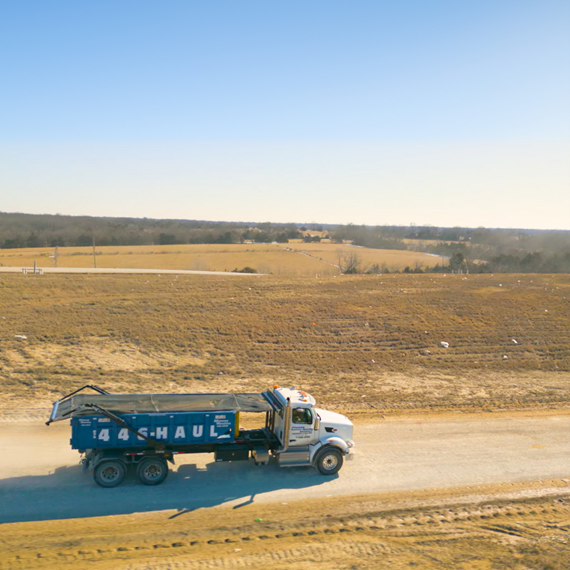 A truck on a road