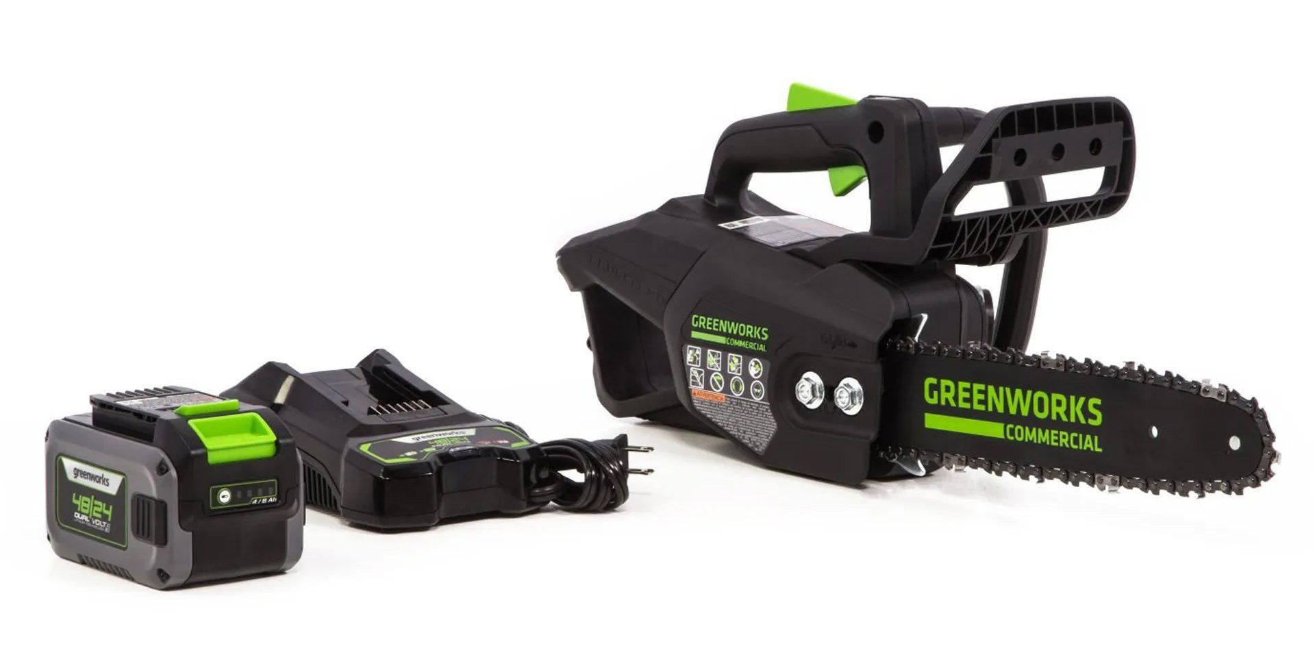 Greenworks Commercial grade TH48 Top Handle Battery operated Chainsaw