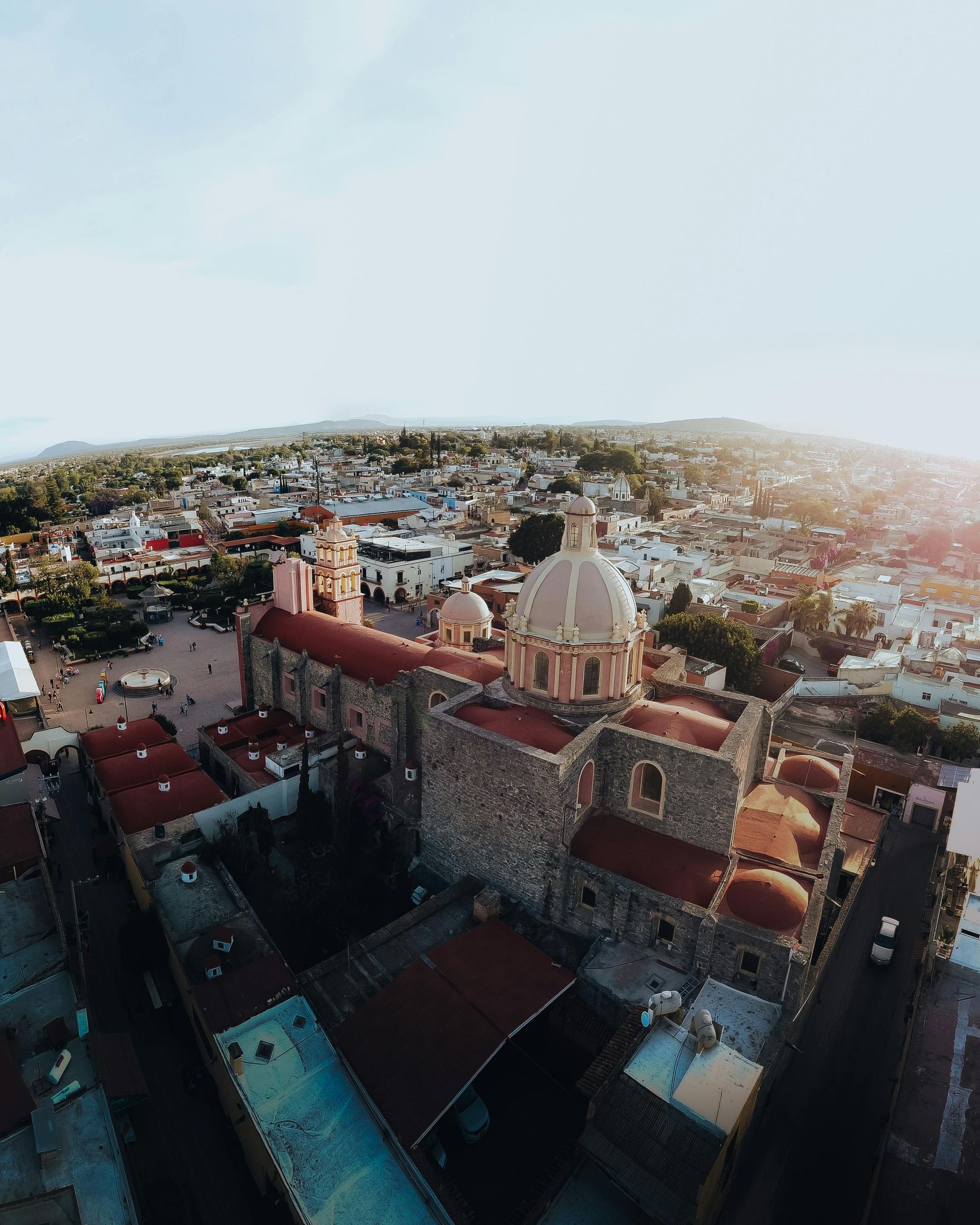 Vista aérea de Santiago de Querétaro