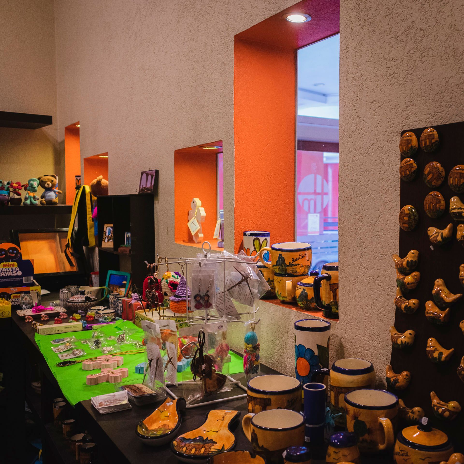 En el interior de una tienda 