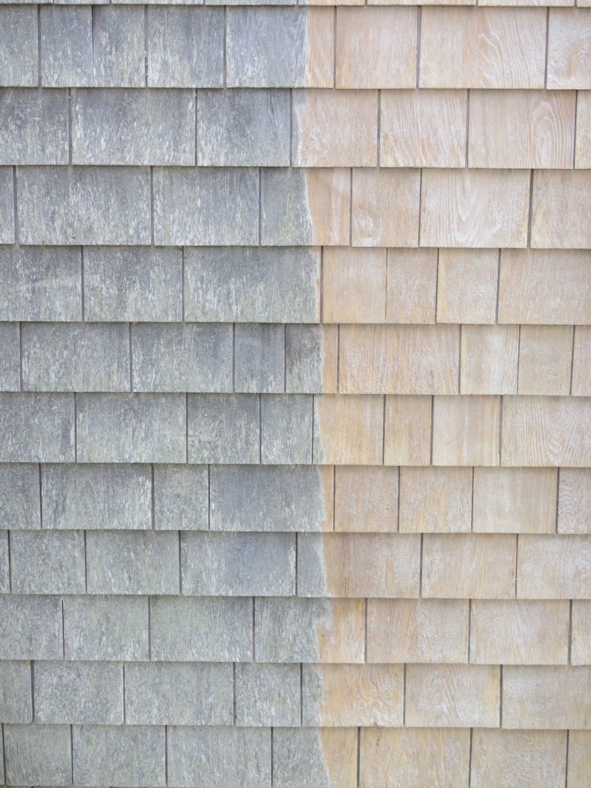 cleaning cedar singled siding