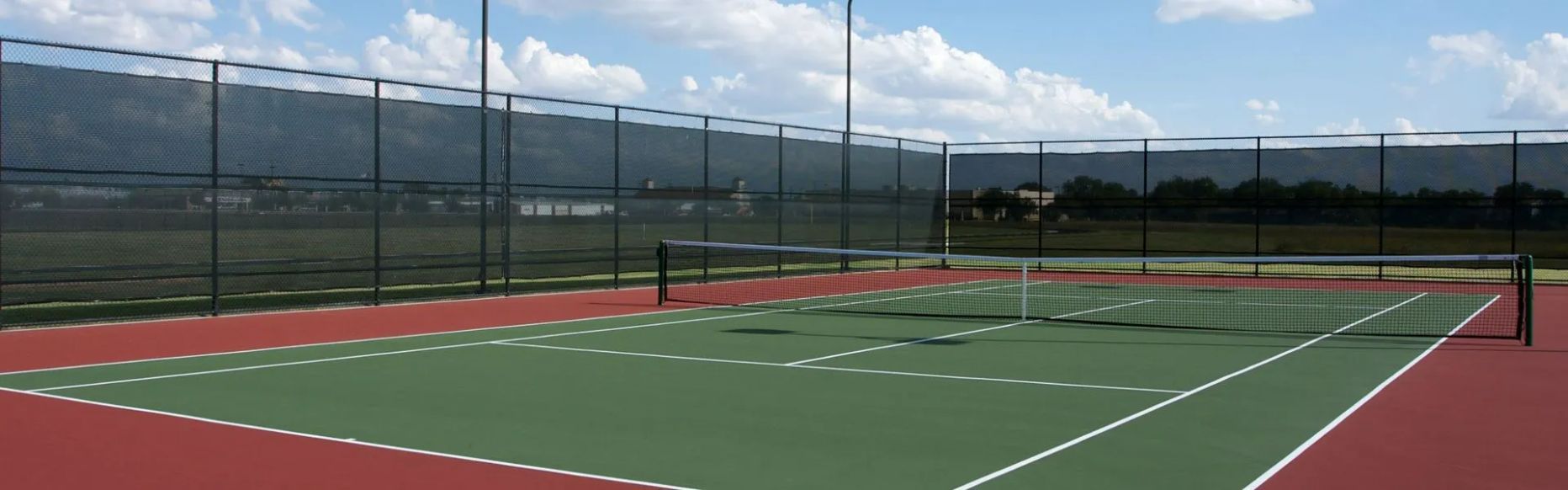 Tennis Court with Net— Fences in Bentley Park, QLD