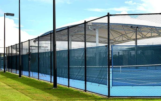 Tennis Court Fence — Fences in Bentley Park, QLD