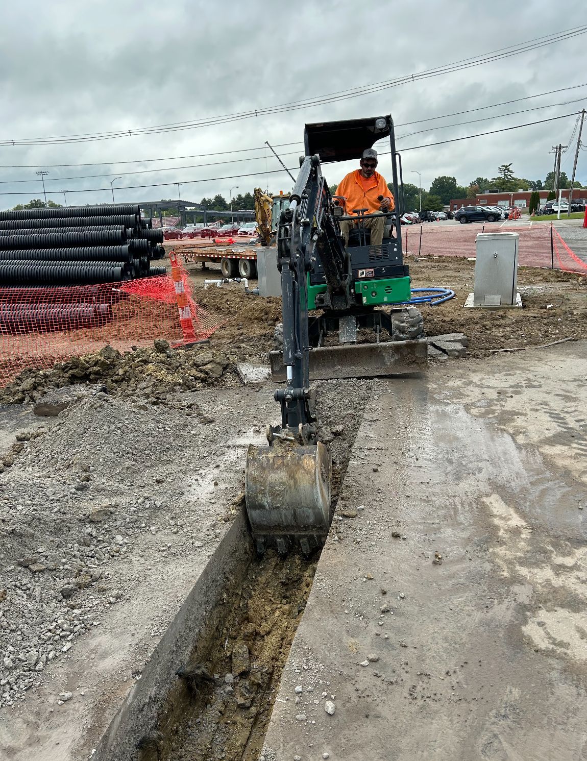 Excavator with Operator — Chesterton, IN — Claycor Construction