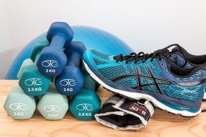Wellness vs. Health Sneakers and weights