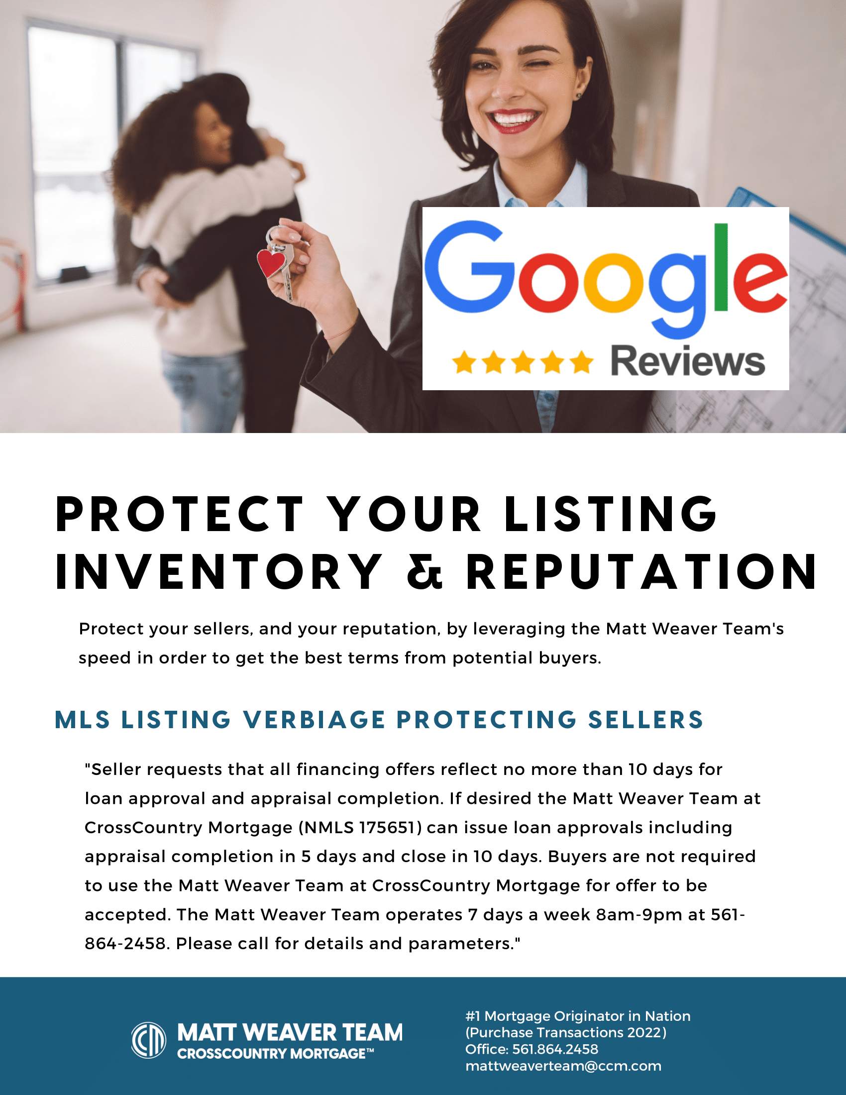 A poster that says `` protect your listing inventory & reputation ''