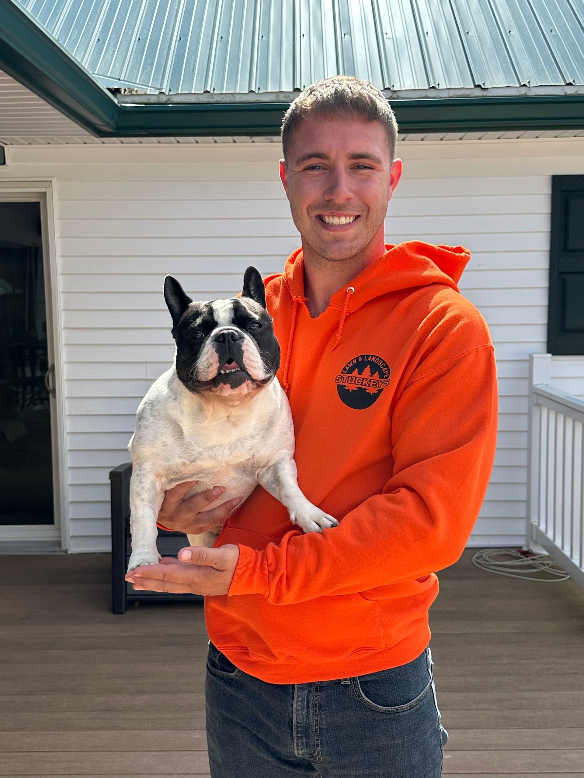 Nathon and His Dog — Toledo, OH — Stuckeys Lawn & Landscaping LLC