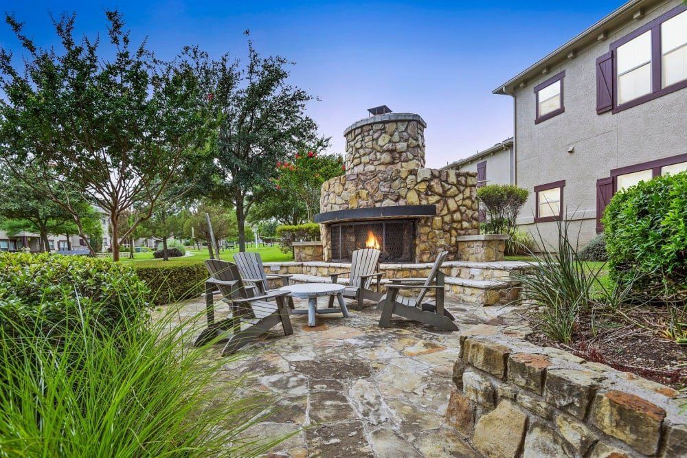 Outdoor Fireplace | Ranch ThreeOFive
