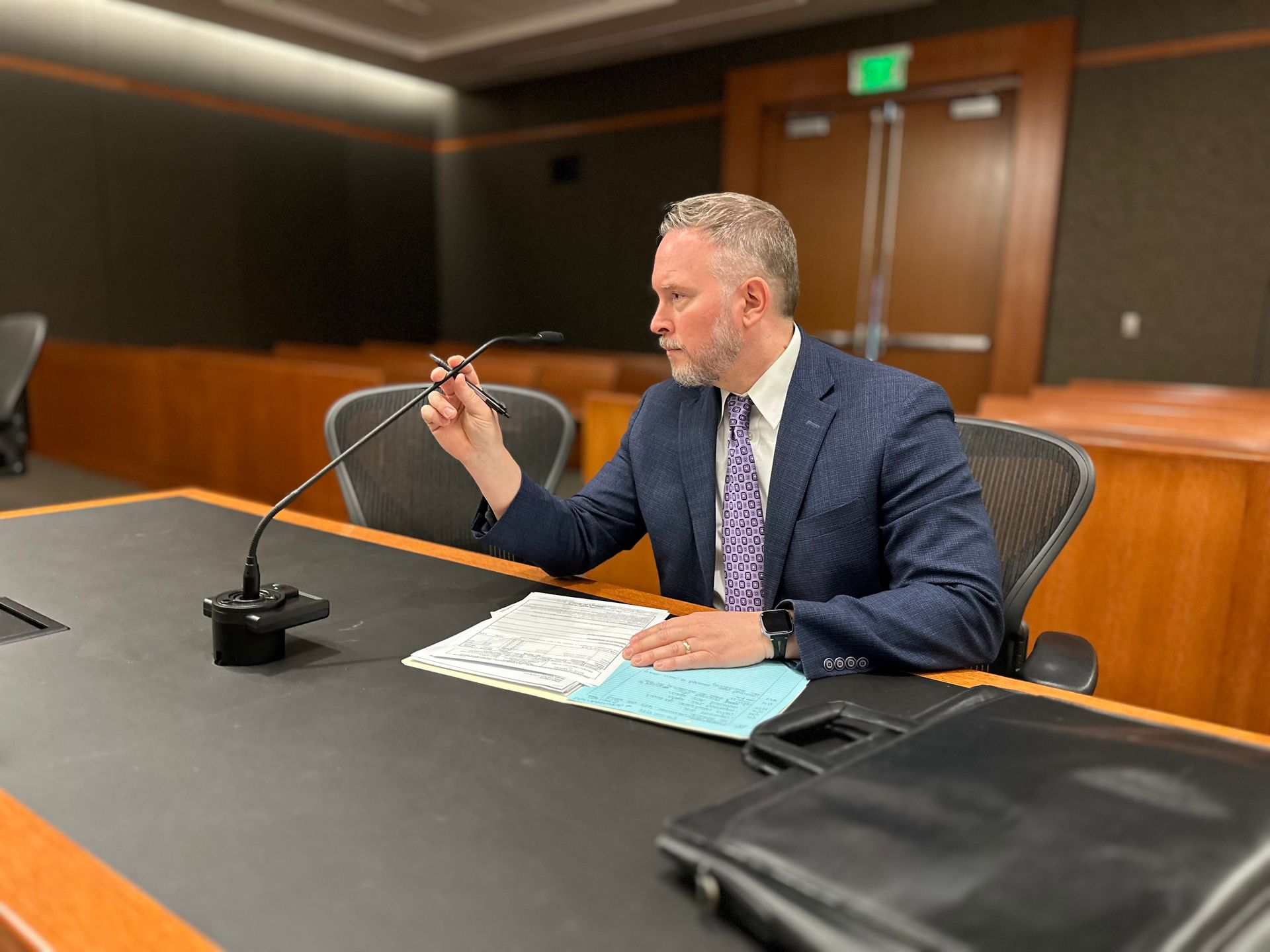 Sex Crimes defense lawyer Douglas W. Taylor defending clients in Tucson courtroom