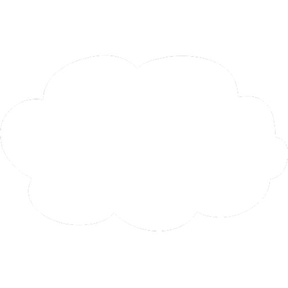 White cloud outline.