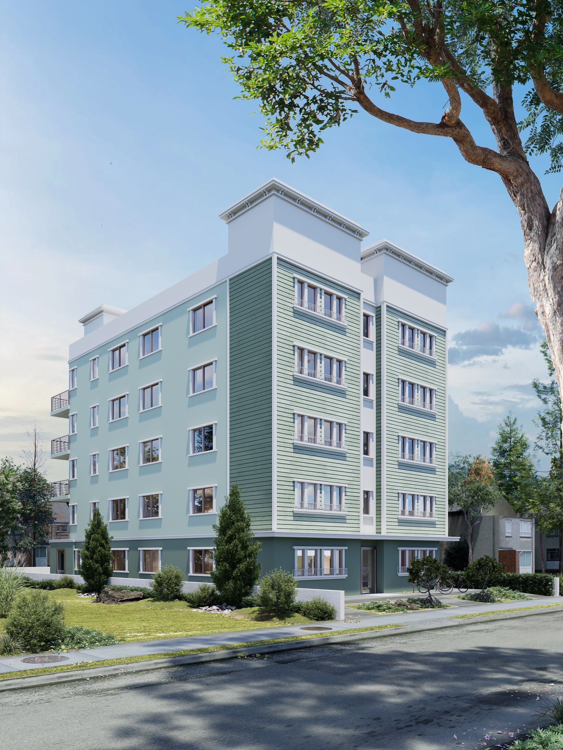 This image shows graphic of house having gray and brown color