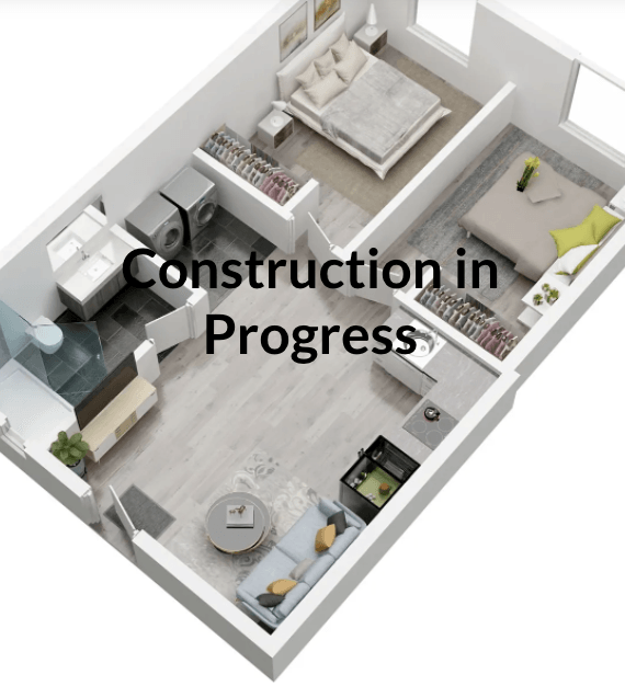 this image shows a model that describes construction in progress