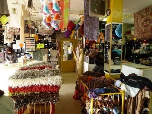 tessuti in esposizioni