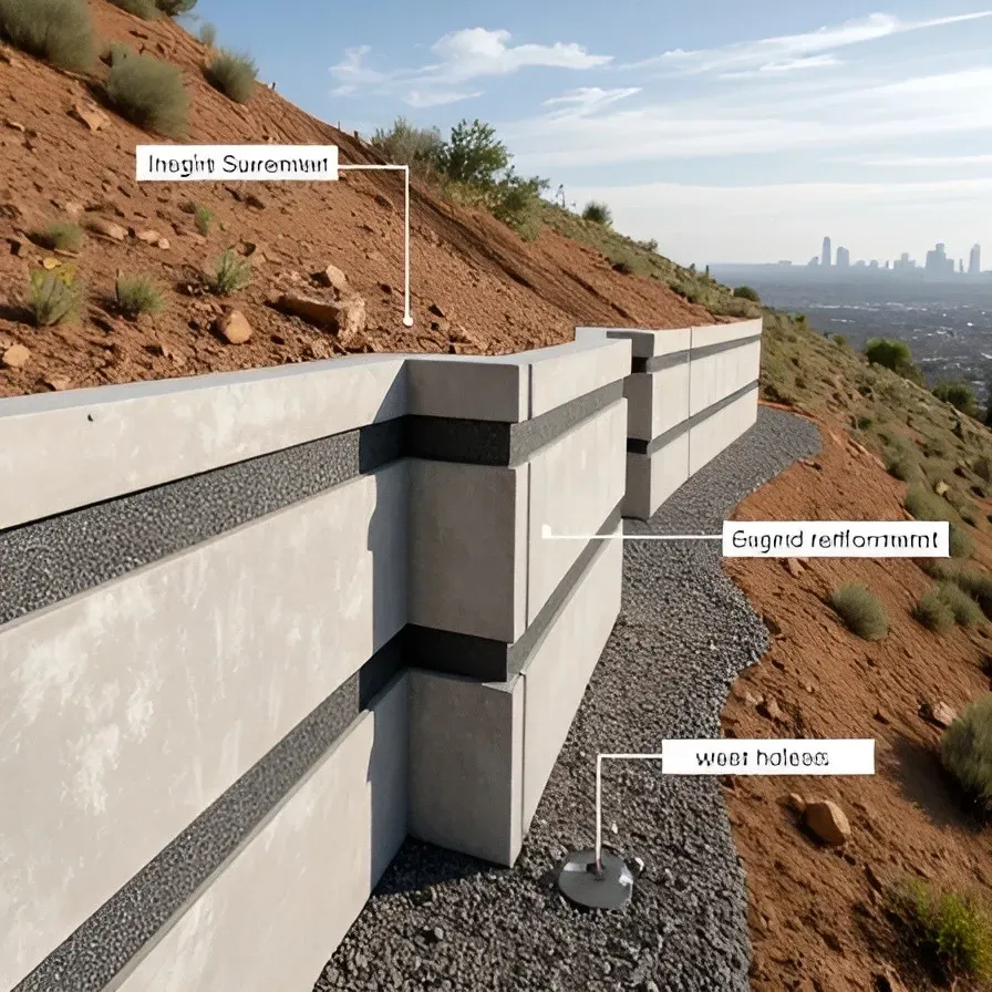 Engineered retaining wall design Denver CO