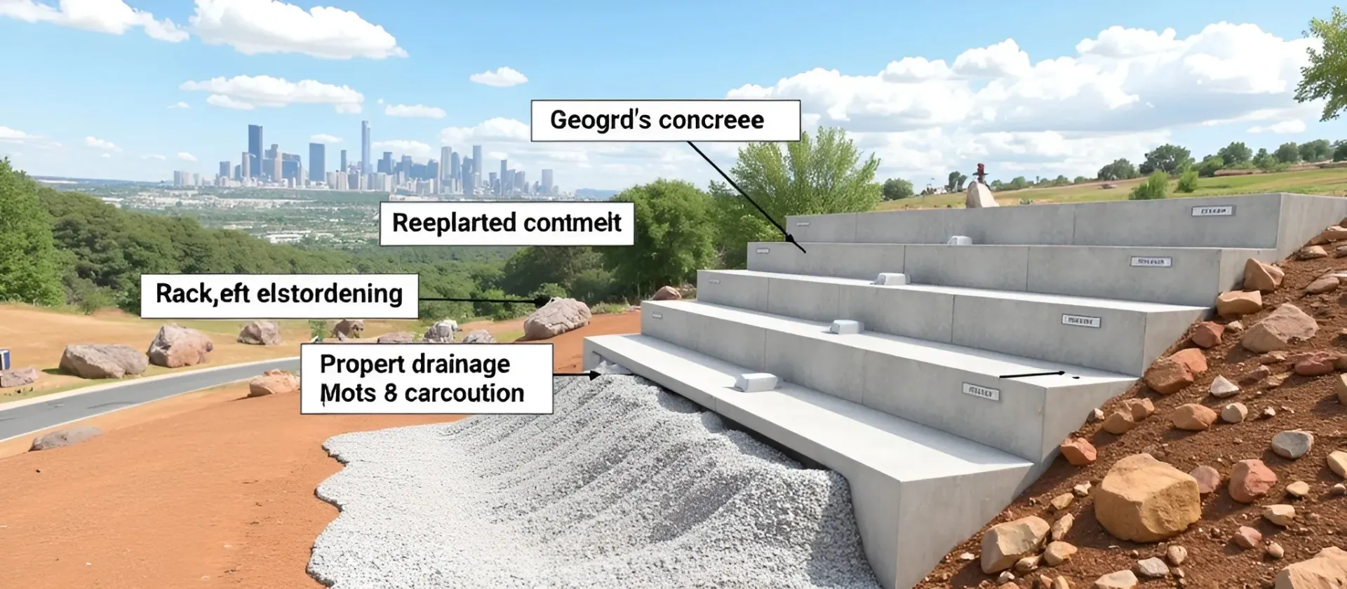 Engineered retaining wall design Denver CO