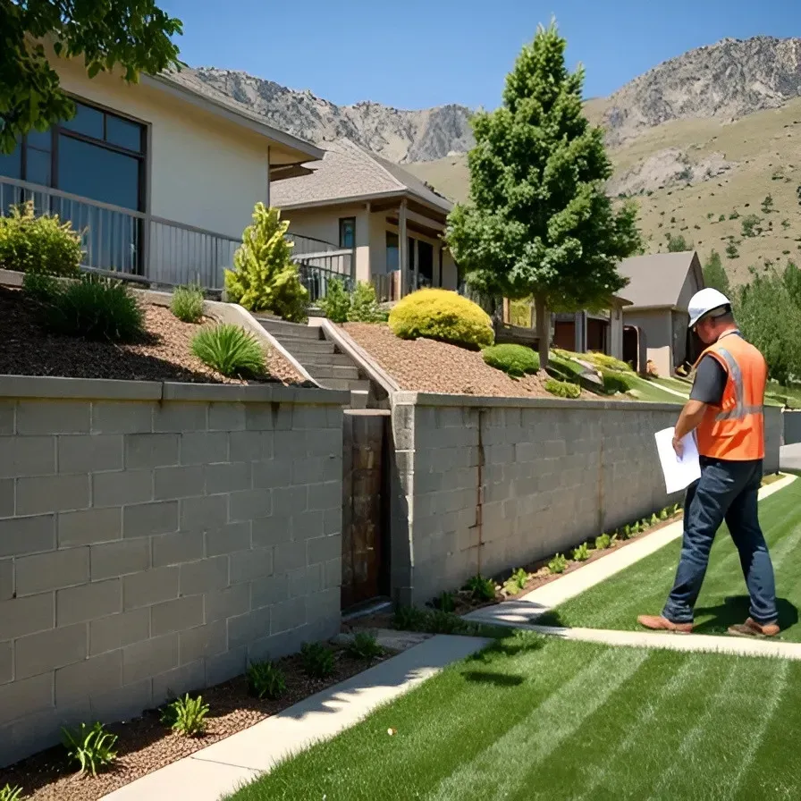 Engineered retaining wall design in Denver
