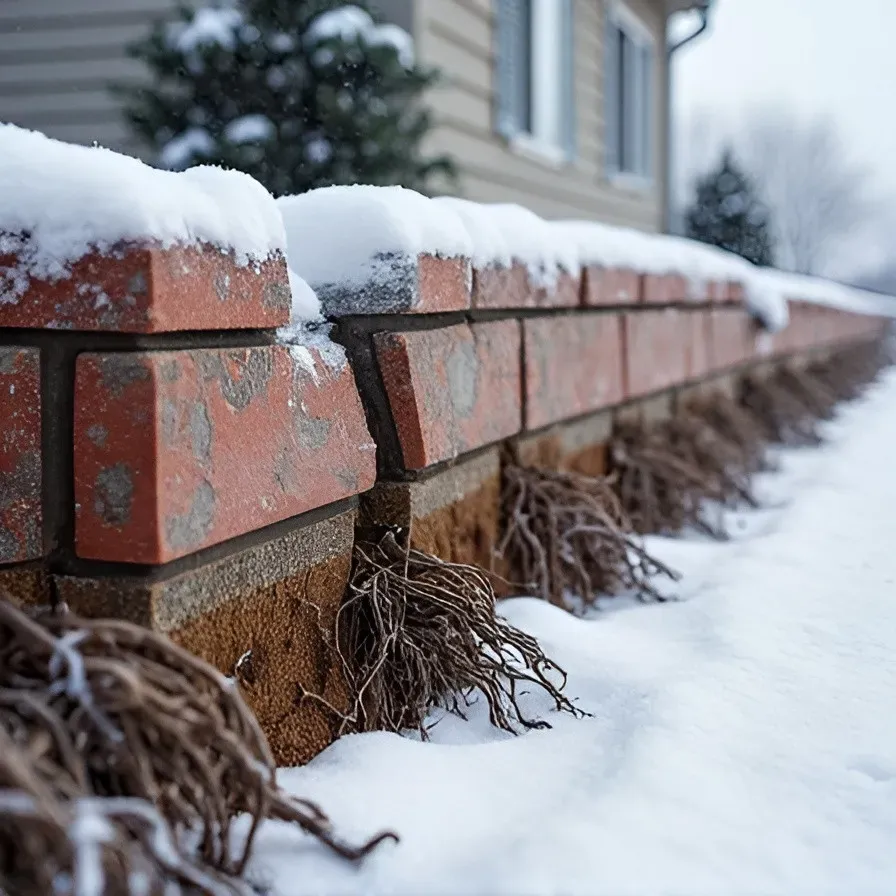 Frost heave damaging retaining wall denver co
