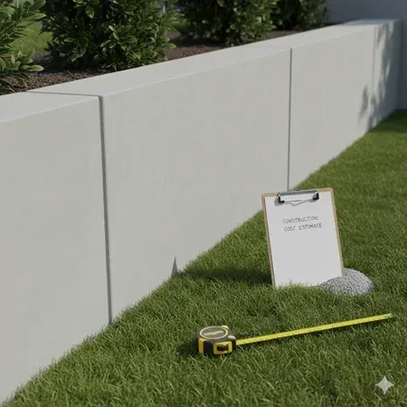 Lafayette poured concrete retaining wall cost