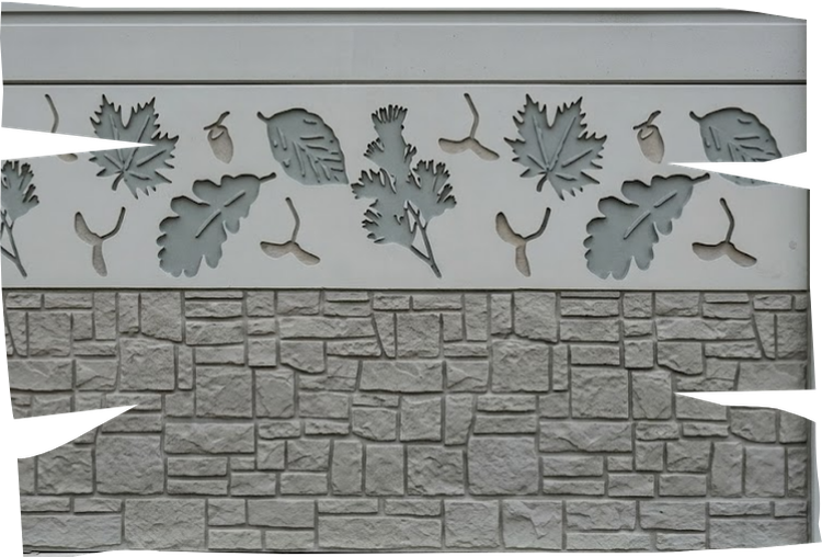 decorative concrete retaining wall
