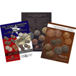 A collection of old coins from the texas numismatic association sale