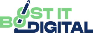 A logo for a company called bost it digital