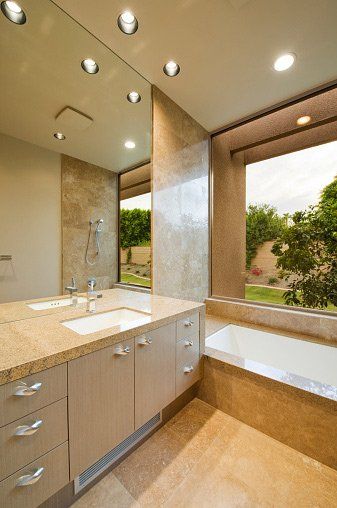 Washbasin By Bathtub At Home — Home Improvements in Staten Island, NY