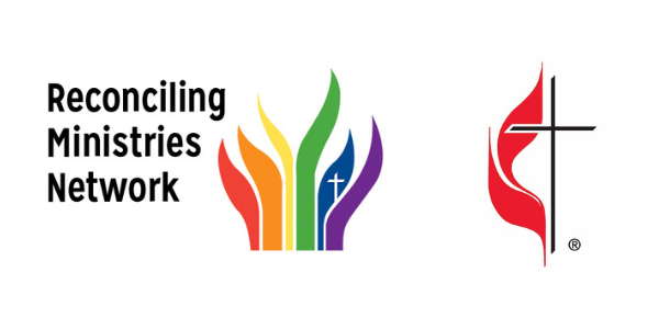 cross with red flame on left side with words Open Hearts, Open Minds, Open Doors