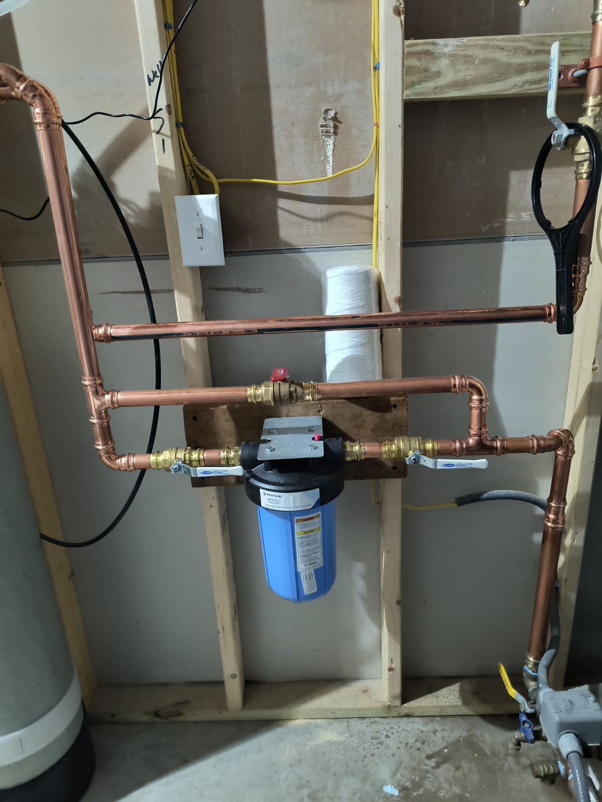 Small Water Filter is Attached to Pipe — Uxbridge, MA — Darling's Water Well Company