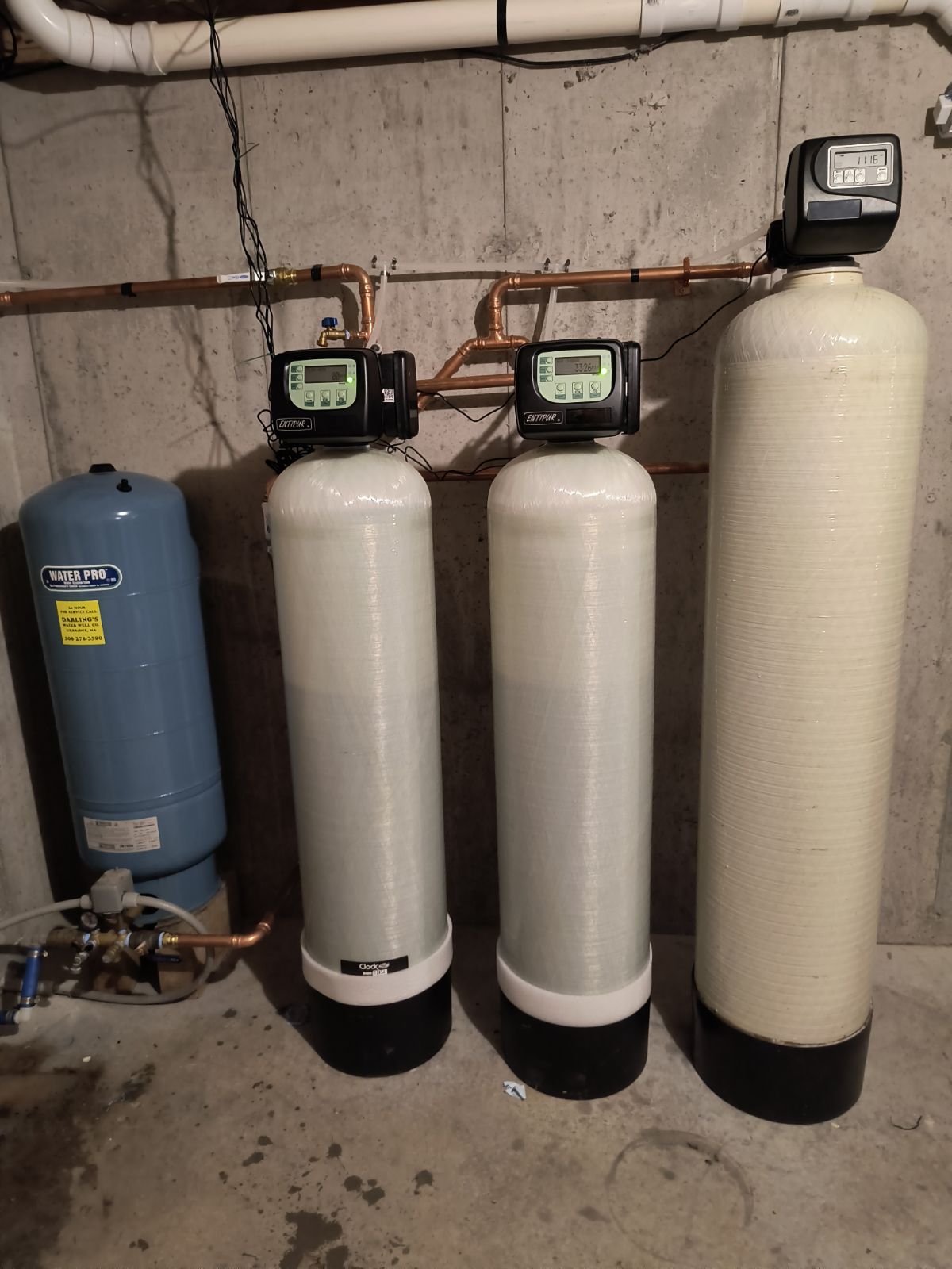 Three Water Filters — Uxbridge, MA — Darling's Water Well Company