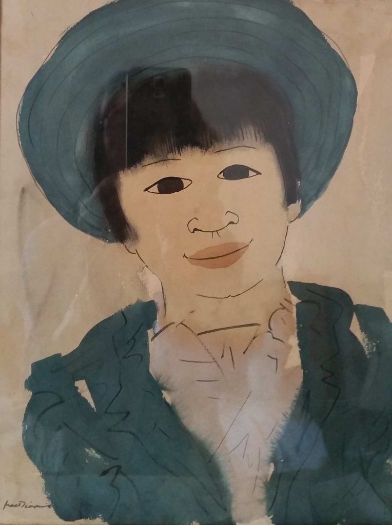 Chinese Girl 1949 Wellington by Douglas MacDiarmid, watercolour 23x30cm. Private collection, Auckland Chinese Girl 1949 Wellington by Douglas MacDiarmid, watercolour 23x30cm. Private collection, Auckland