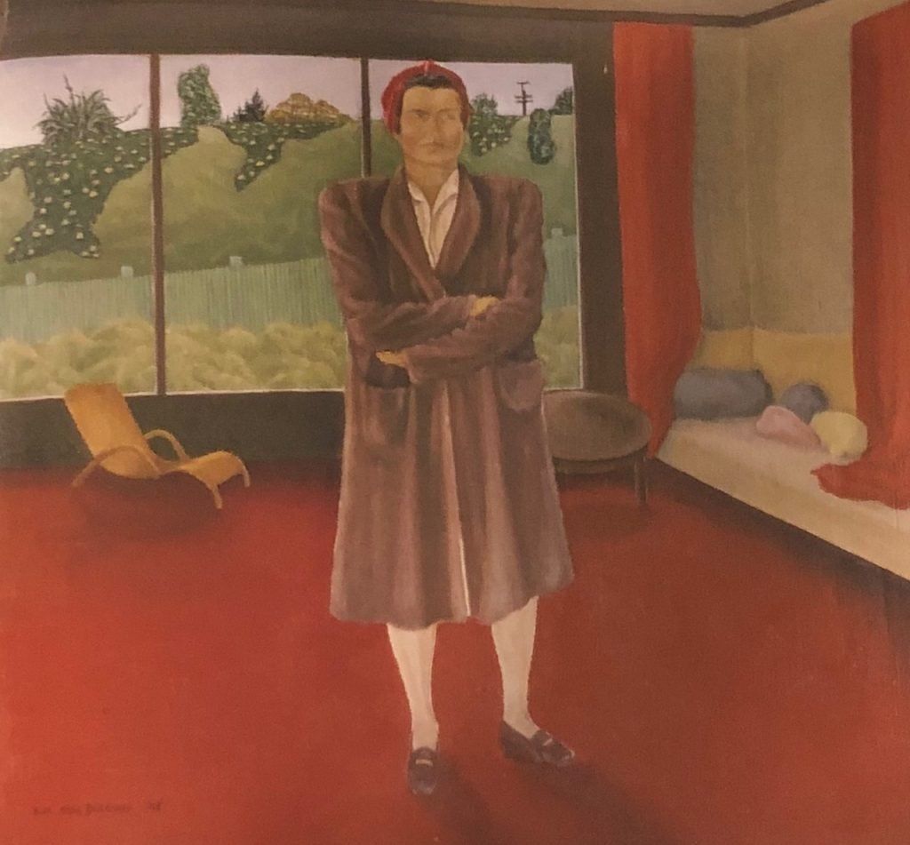 Otti Binswanger 1945 by Douglas MacDiarmid. Oil on canvas, 35.4 x 40.1 cm. Collection: Dowse Art Museum, Lower Hutt