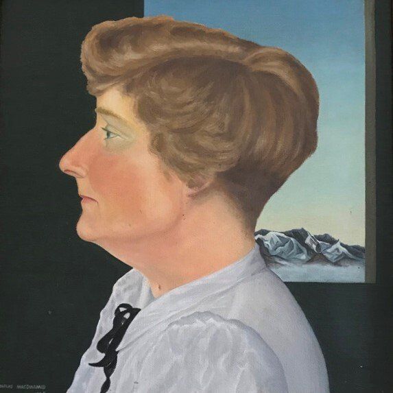  Portrait of Mrs M.B. Harding 1945, oil on board, 31 x 32 cm. Private collection, Wellington, New Zealand