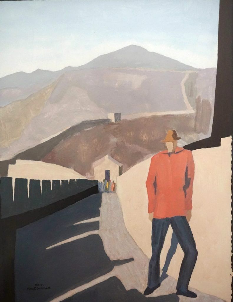 Stuart in China 2010, acrylic on rag paper, 76 x 58 cm, Private Collection, Wellington New Zealand