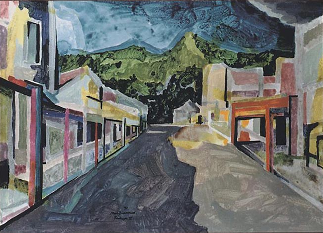 Taihape (1991) by Douglas MacDiarmid.(Private collection, New Zealand).