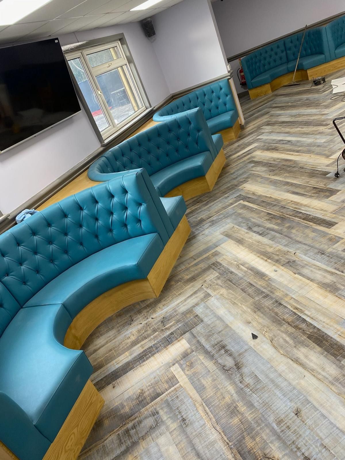 LVT Flooring supplied and fitted to a busy restaraunt in manchester