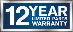 12 Year Limited Parts Warranty