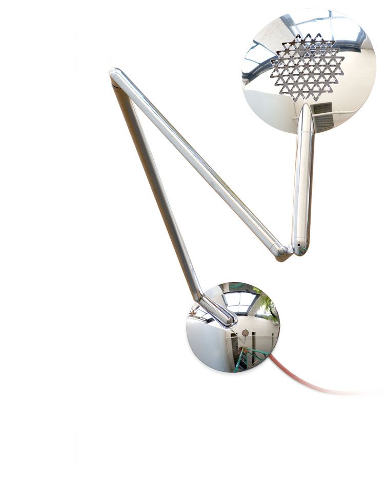 a close up of a lamp on a white background