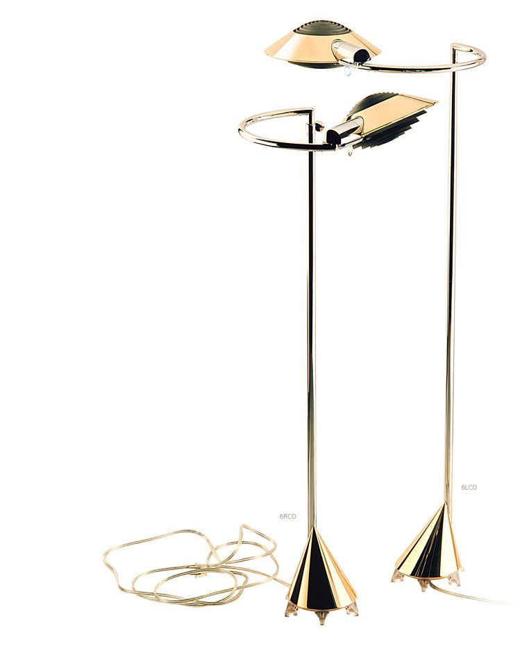 a pair of floor lamps with a cord attached to them