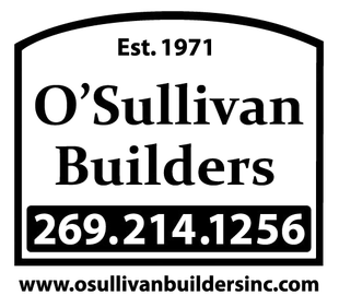 A black and white logo for o ' sullivan builders