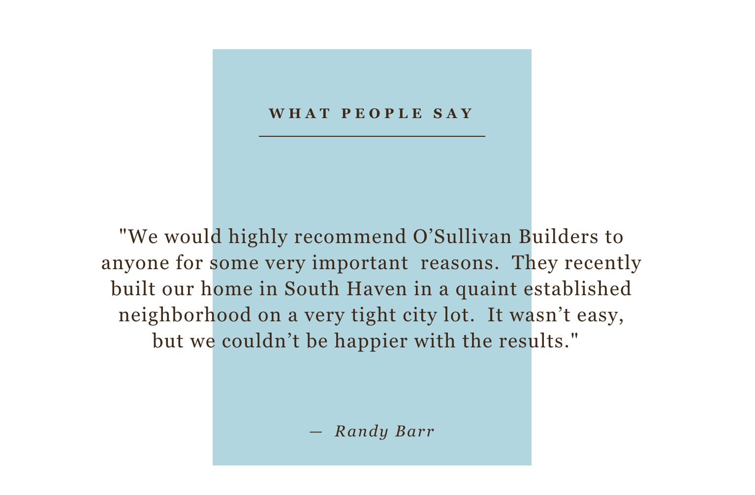 A book titled what people say by ready karr