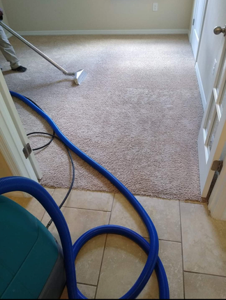 Cleaning the Carpet in a Room