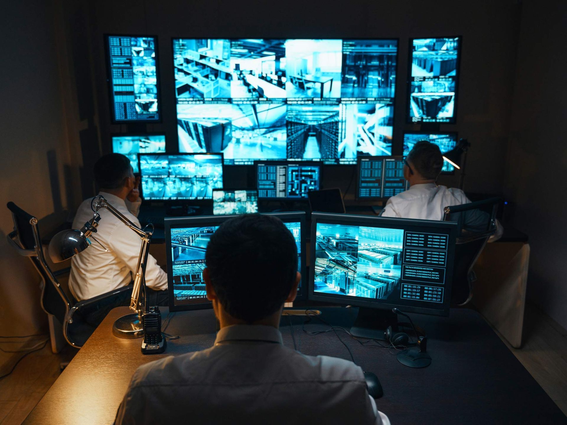 Three Guards Are in The Security Room — Gold Coast, Qld — Australian Security Company