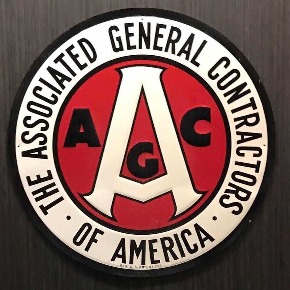 A sign for the associated general contractors of america