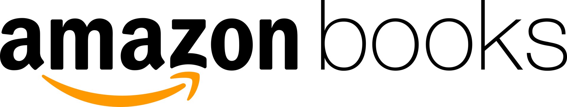 The amazon books logo is shown on a white background.