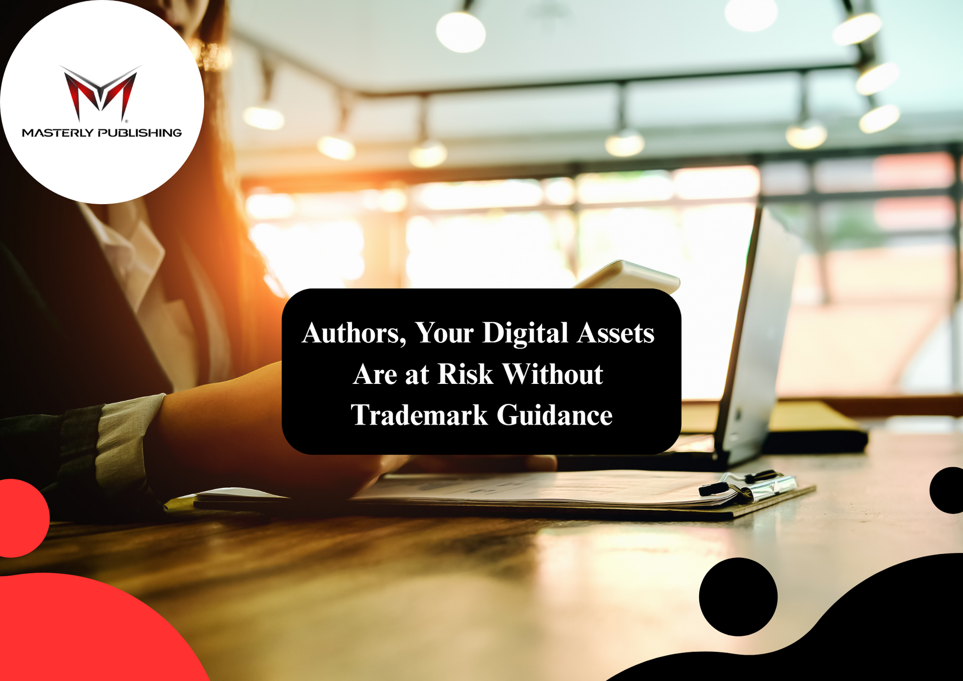 Trademark attorney reviewing legal documents for brand protection