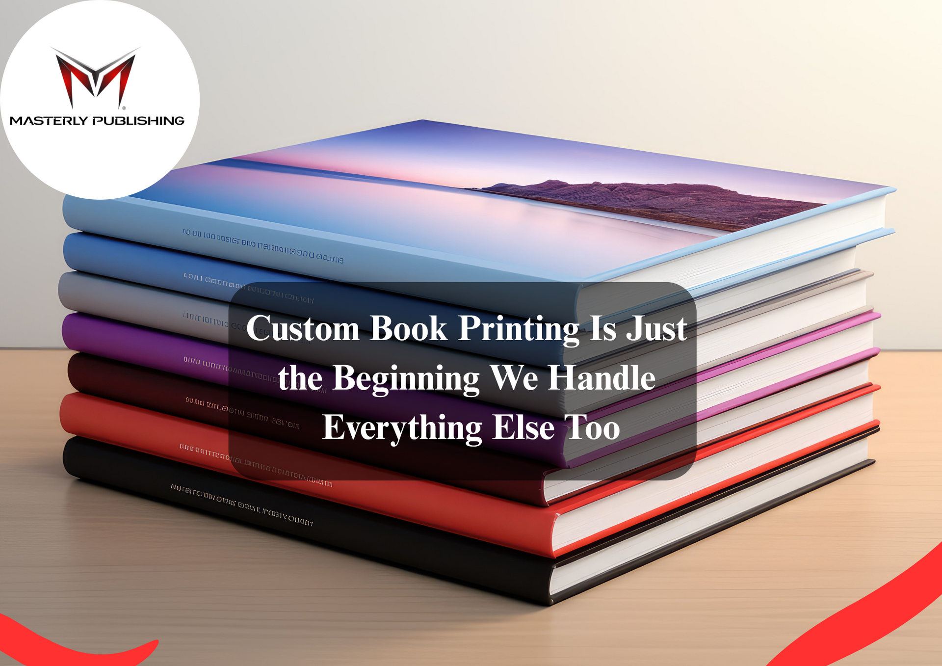 Custom printed books in hardcover and paperback.