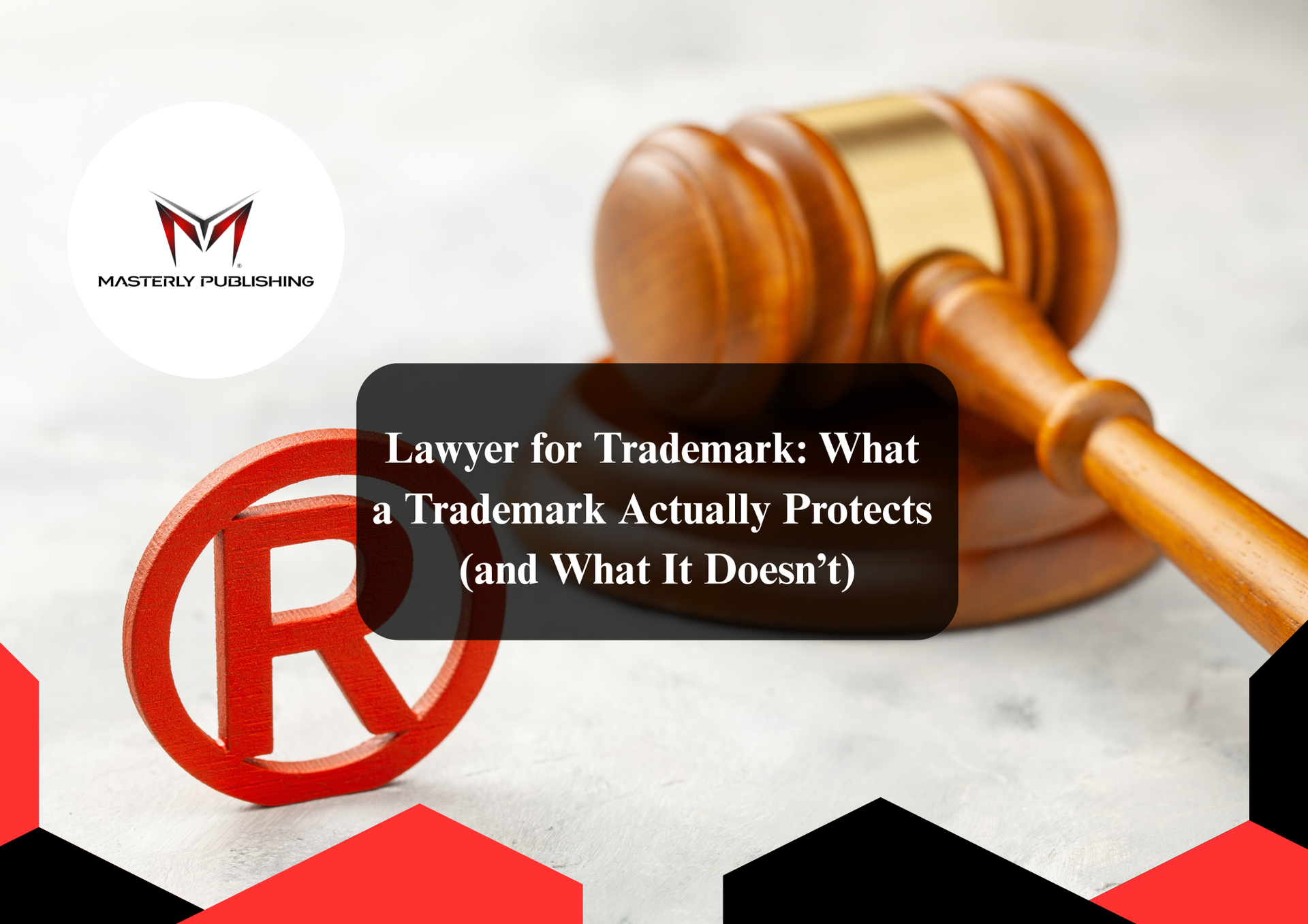 Trademark attorney reviewing brand registration documents.