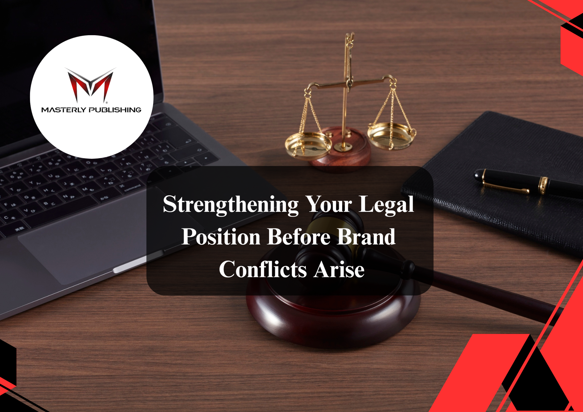 Trademark lawyer reviewing intellectual property documents.
